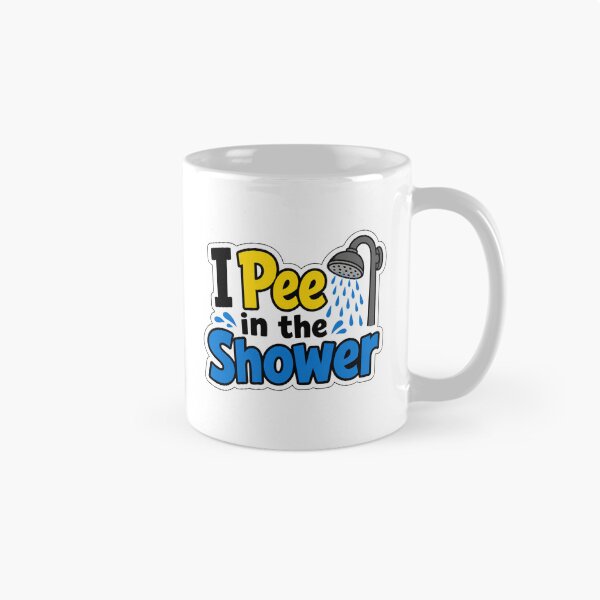 Item preview, Pee In Shower Marriage and Roommate Humor designed and sold by RedCircleArt.