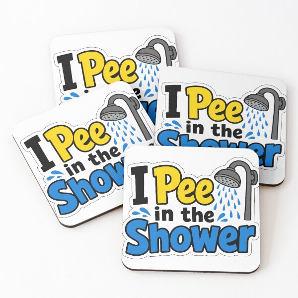 Item preview, Pee In Shower Marriage and Roommate Humor designed and sold by RedCircleArt.