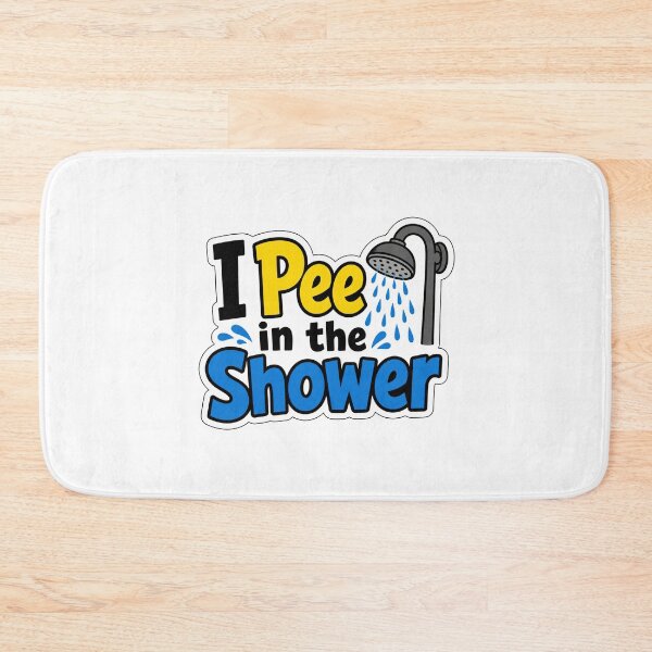 Item preview, Pee In Shower Marriage and Roommate Humor designed and sold by RedCircleArt.