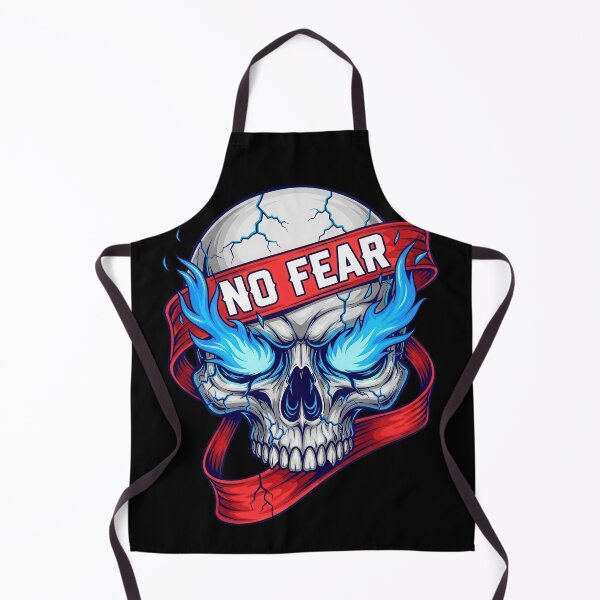 Item preview, No Fear Skull with Blue Electric Fire Eyes designed and sold by nuel-art.
