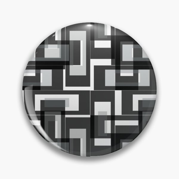 Item preview, Black Geometric Labyrinth Pattern Design Art designed and sold by PatternTitan.