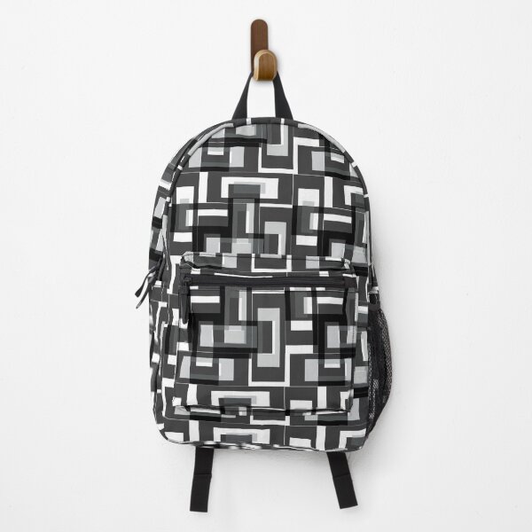 Item preview, Black Geometric Labyrinth Pattern Design Art designed and sold by PatternTitan.