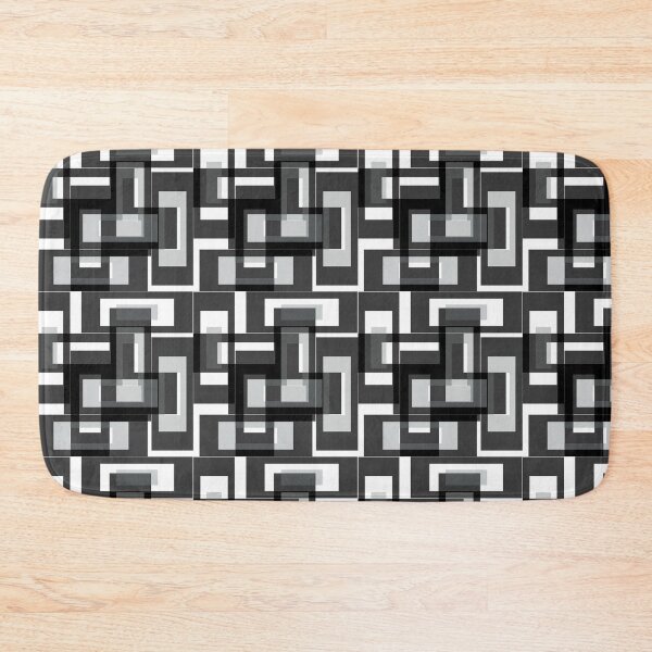 Item preview, Black Geometric Labyrinth Pattern Design Art designed and sold by PatternTitan.
