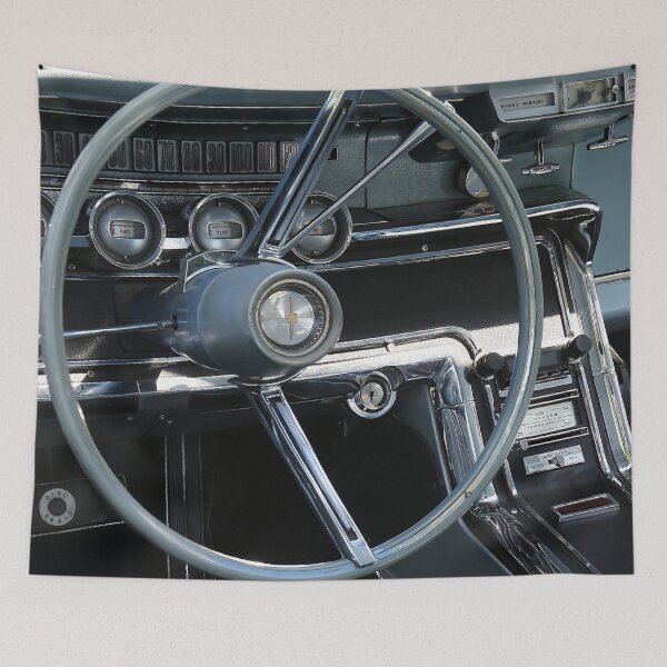 Item preview, Classic American Luxury Car Interior - 1966 Ford Thunderbird Flair Bird Dashboard designed and sold by Peter Kraaibeek Art Gallery.