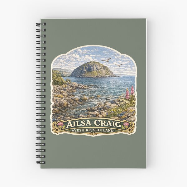 Item preview, Ailsa Craig, Ayrshire, Scotland designed and sold by Myra365Art.
