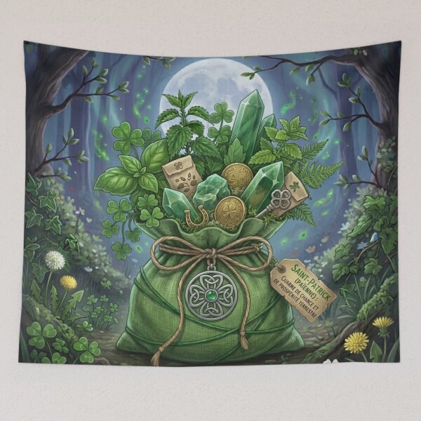 Item preview, Celtic Fortune Bag - St. Patrick's Magic Charm designed and sold by NeyhineAngelionShop.