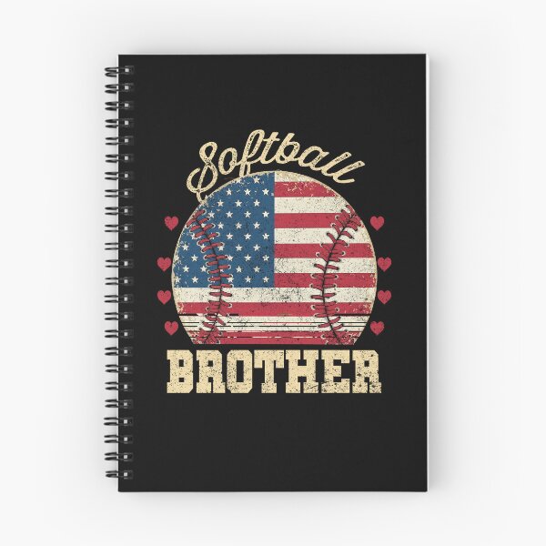 Item preview, Patriotic Softball Brother Vintage USA  Flag Sports designed and sold by LarryMBrown.