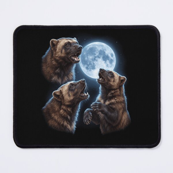 Item preview, Wolverine Howling Moon Art Animal Lover designed and sold by TerryConnells.