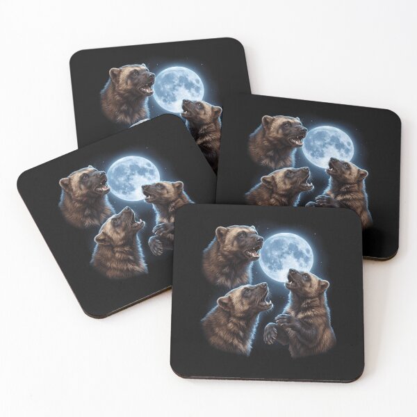 Item preview, Wolverine Howling Moon Art Animal Lover designed and sold by TerryConnells.