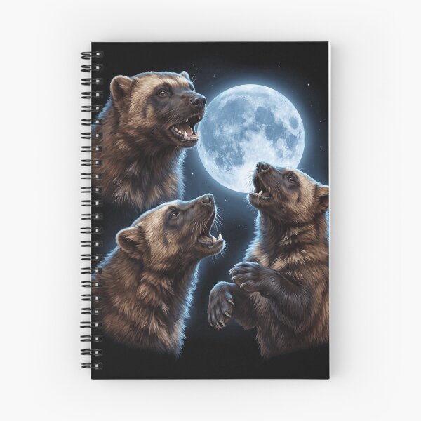 Item preview, Wolverine Howling Moon Art Animal Lover designed and sold by TerryConnells.