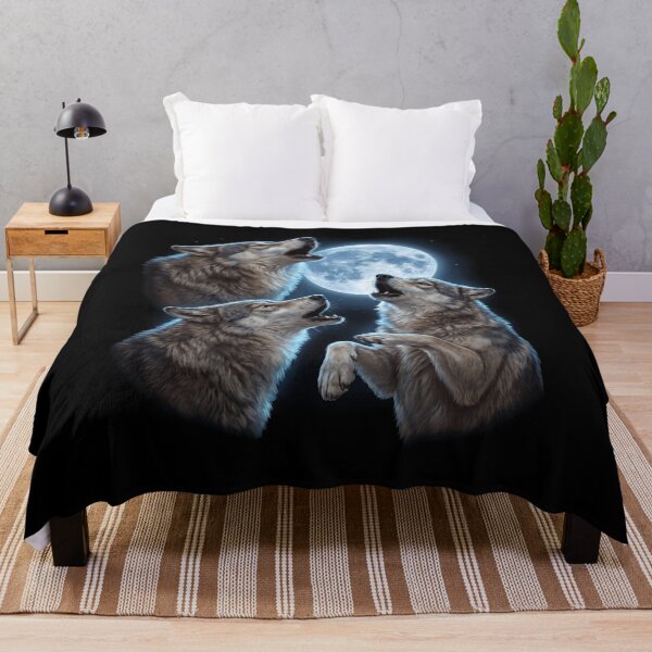Item preview, Wolf Howling Moon Art Animal Lover designed and sold by TerryConnells.