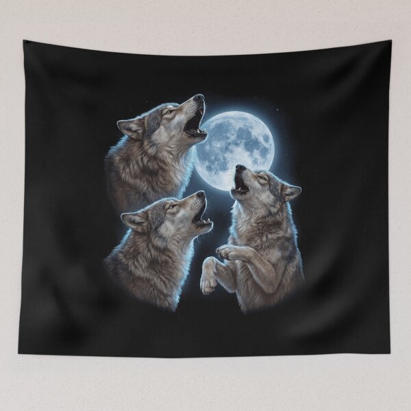 Item preview, Wolf Howling Moon Art Animal Lover designed and sold by TerryConnells.
