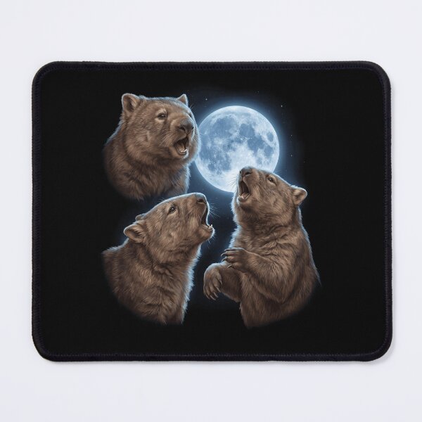 Item preview, Wombat Howling Moon Art Animal Lover designed and sold by TerryConnells.