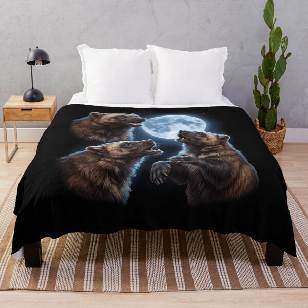Item preview, Wolverine Howling Moon Art Animal Lover designed and sold by TerryConnells.