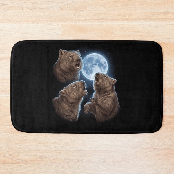 Item preview, Wombat Howling Moon Art Animal Lover designed and sold by TerryConnells.