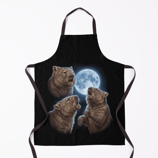Item preview, Wombat Howling Moon Art Animal Lover designed and sold by TerryConnells.