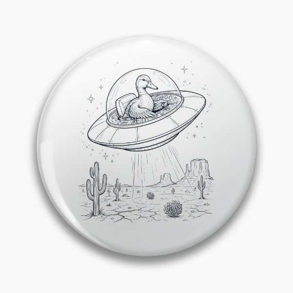 Item preview, Vintage Duck Riding UFO Animal Lover designed and sold by DoodleTortle.