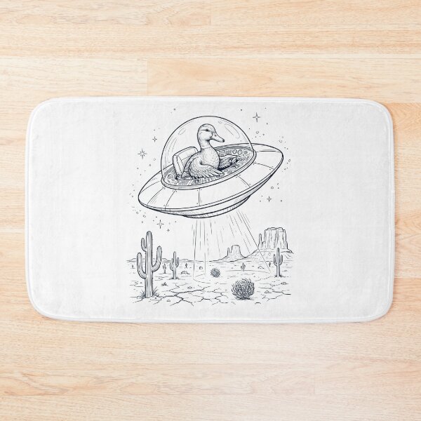 Item preview, Vintage Duck Riding UFO Animal Lover designed and sold by DoodleTortle.