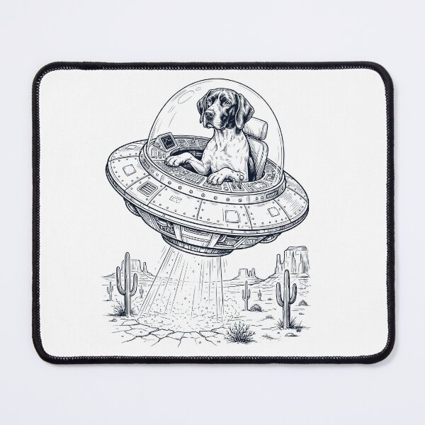 Item preview, Vintage English Pointer Riding UFO Dog Mom Dad Lover designed and sold by DoodleTortle.