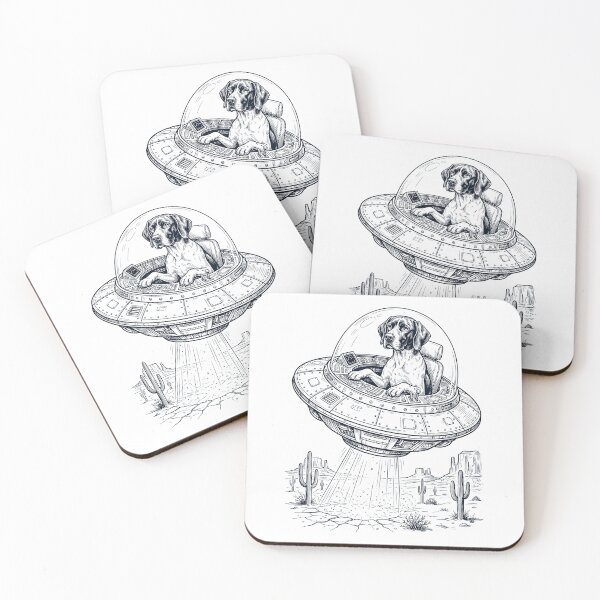 Item preview, Vintage English Pointer Riding UFO Dog Mom Dad Lover designed and sold by DoodleTortle.