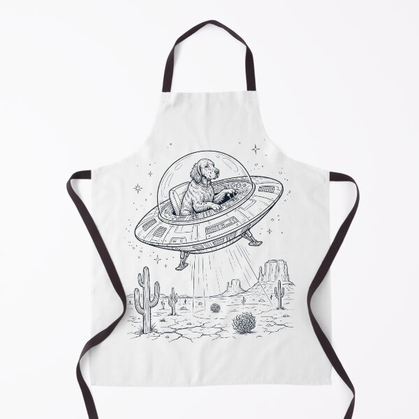 Item preview, Vintage English Setter Riding UFO Dog Mom Dad Lover designed and sold by DoodleTortle.