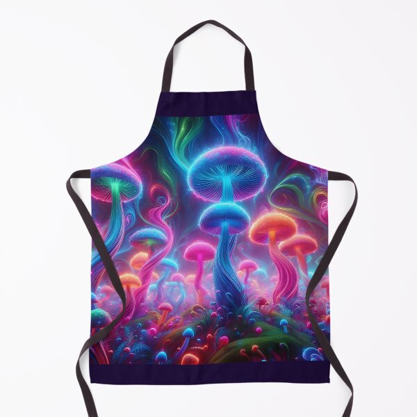 Item preview, Ethereal Neon Mushroom Forest - Psychedelic Glow Fantasy Art designed and sold by Sybille-Yates.