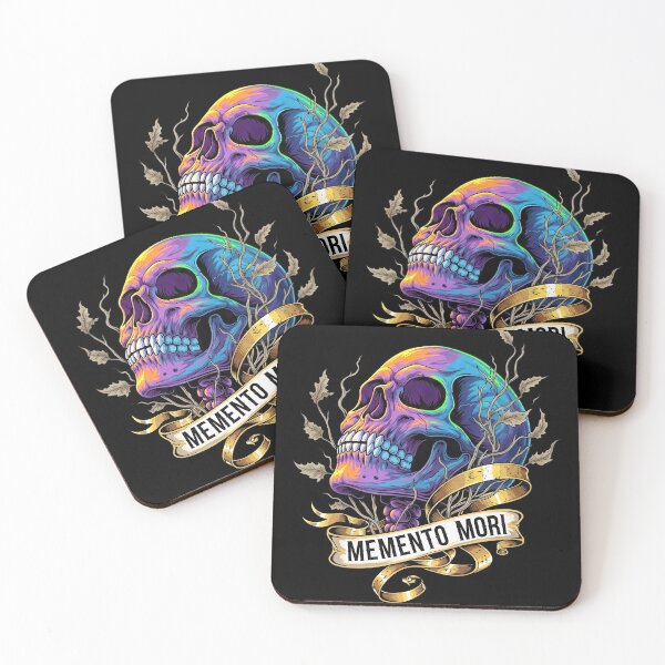 Item preview, Memento Mori Skull and Dead Leaves designed and sold by nuel-art.
