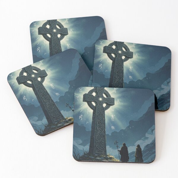 Item preview, Ancient Celtic Cross - Mystical Runes Night designed and sold by NeyhineAngelionShop.
