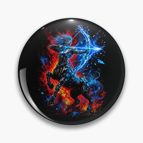 Item preview, Techno‑Organic Centaur – Electric Bow Energy Burst designed and sold by majesty-prints.
