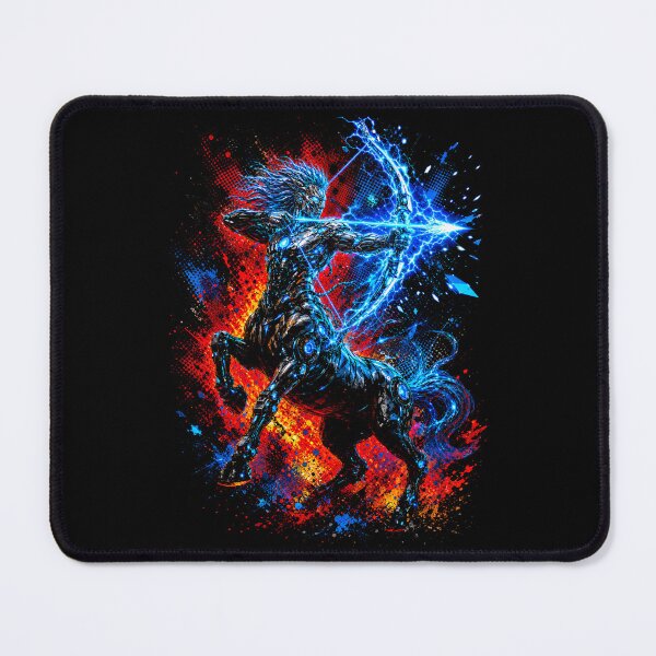 Item preview, Techno‑Organic Centaur – Electric Bow Energy Burst designed and sold by majesty-prints.