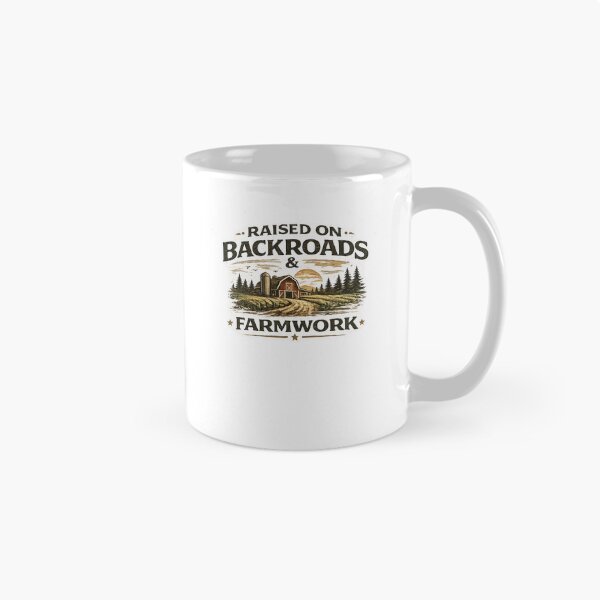 Item preview, Raised On Backroads And Farmwork Country Design designed and sold by Redline Rural.