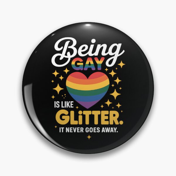 Aperçu de l'œuvre Être gay, c'est comme des paillettes, ça ne disparaît jamais. LGBT créée et vendue par sailorjessiArt.