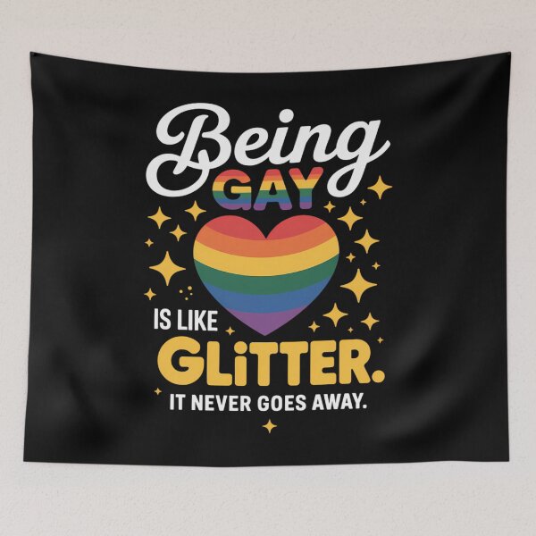 Item preview, Being Gay Is Like Glitter It Never Gose Away LGBT designed and sold by sailorjessiArt.
