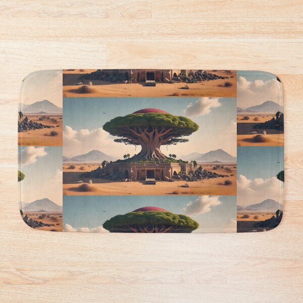 Item preview, Mystical Tree of Life in Desert | Fantasy Landscape Digital Art designed and sold by Bhaskar Digital Art.