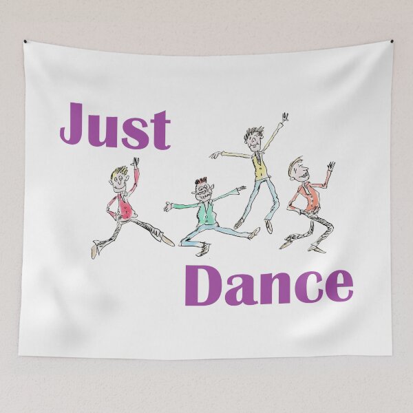 Item preview, 4 Young lads dancing designed and sold by Inky Fingers Illustrations.