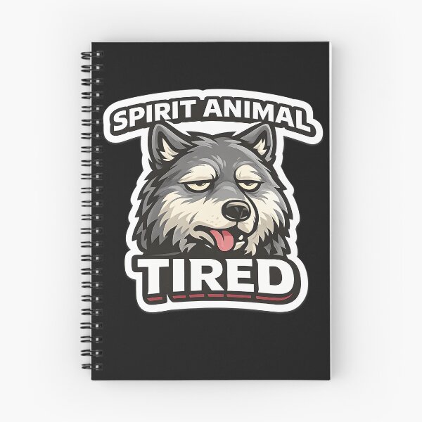Item preview, Tired Spirit Animal Wolf Burnout Mood designed and sold by Dream-Fab.