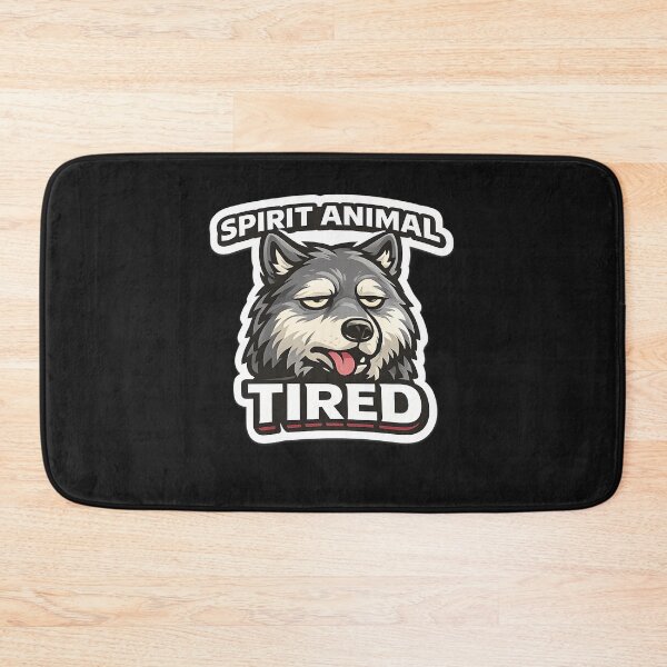 Item preview, Tired Spirit Animal Wolf Burnout Mood designed and sold by Dream-Fab.