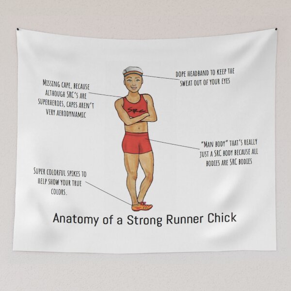 Item preview, Anatomy of a Strong Runner Chick V. designed and sold by Sara Brekke.