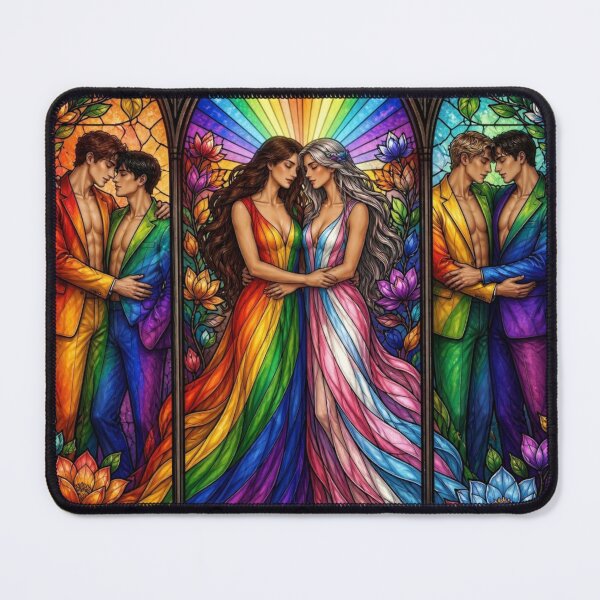 Item preview, United in Color: Vibrant Pride Community Stained Glass Art designed and sold by Soluna Studio.