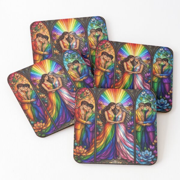 Item preview, United in Color: Vibrant Pride Community Stained Glass Art designed and sold by Soluna Studio.