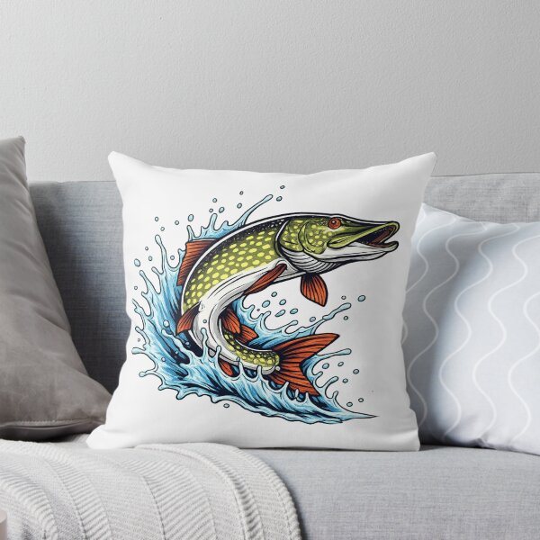 Item preview, Pike jumps out of the water designed and sold by PeterPunkt.