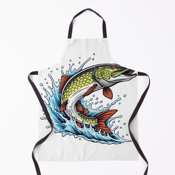 Item preview, Pike jumps out of the water designed and sold by PeterPunkt.