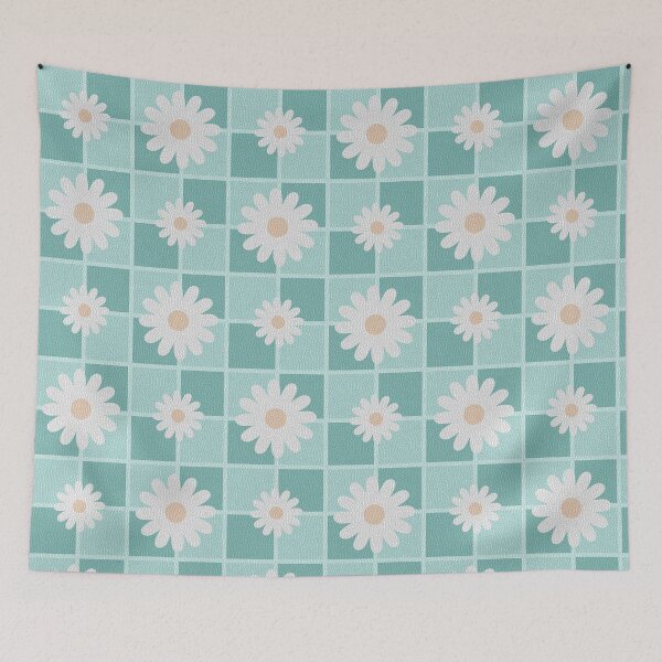 Item preview, Checkerboard Daisy Seamless Pattern designed and sold by SmallDart Creations.