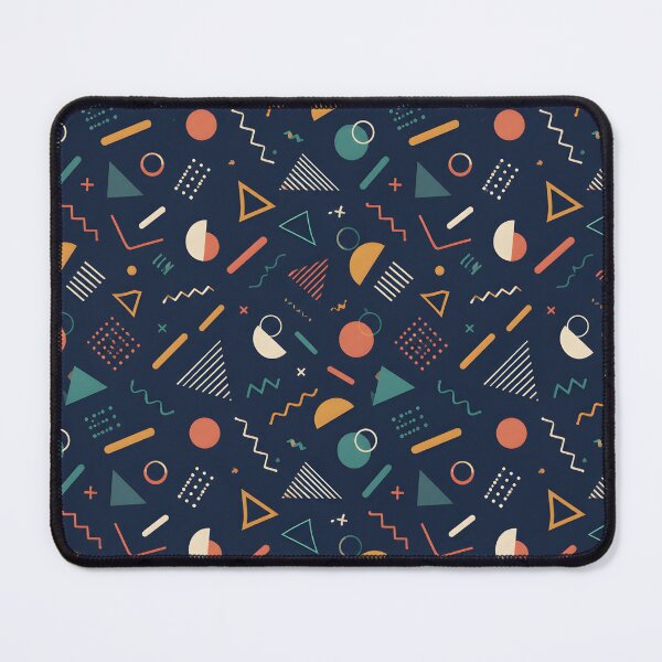 Item preview, Retro 80s 90s Memphis Pattern - Dark Navy Geometric Abstract designed and sold by Sybille-Yates.