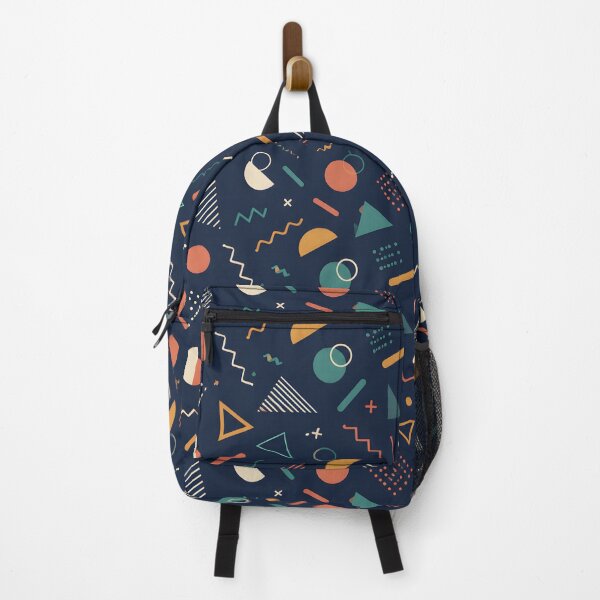 Item preview, Retro 80s 90s Memphis Pattern - Dark Navy Geometric Abstract designed and sold by Sybille-Yates.
