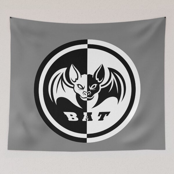 Item preview, Minimalist Bat Mascot Split Circle Logo Design. designed and sold by Omar-2D.