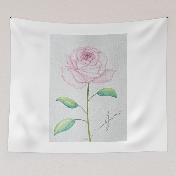 Item preview, Summer - June Watercolor Flower - Rose: Love designed and sold by MiniRadiance.