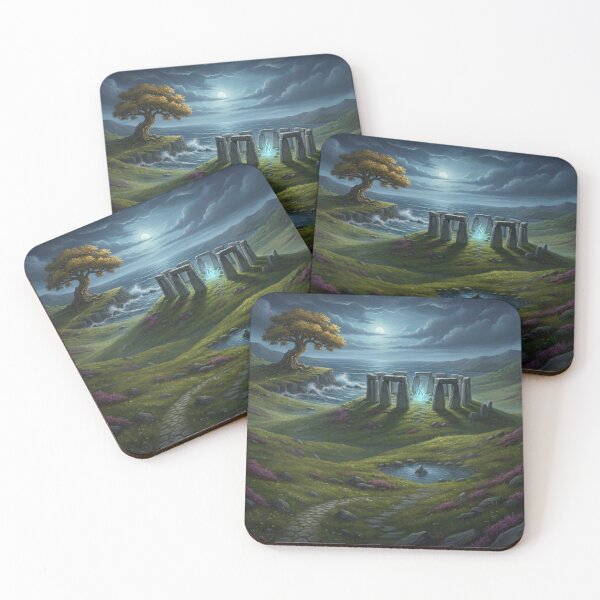 Item preview, Moonlight Sanctuary: Stone Circle & Mystic Blue Fire designed and sold by NeyhineAngelionShop.