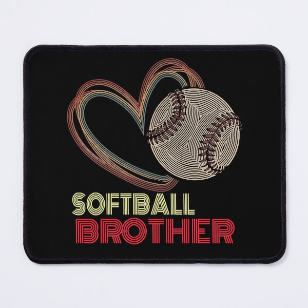 Item preview, Retro Heart Softball Brother Shirt designed and sold by LarryMBrown.