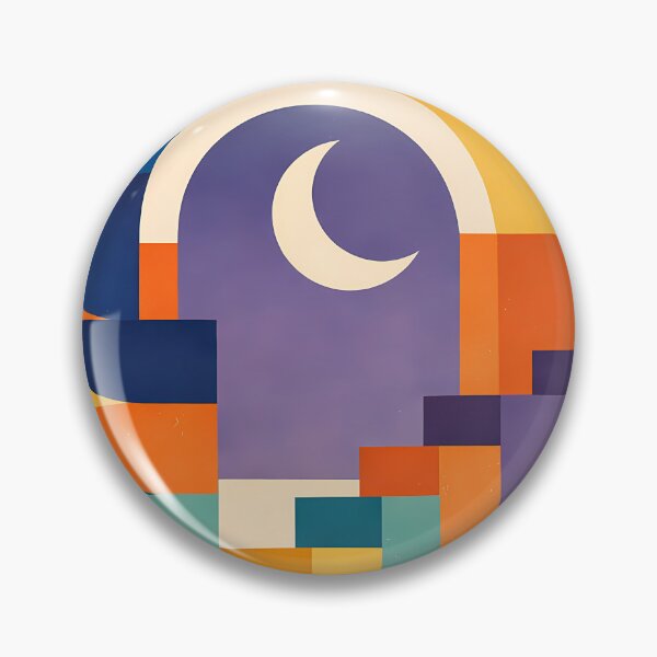 Item preview, Geometric Moon Arch in Bold Typographic Shapes designed and sold by InkSmithery.